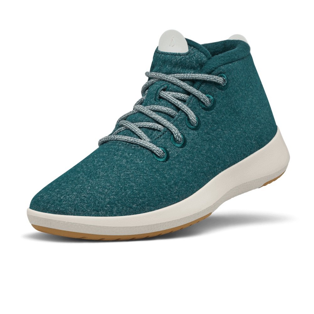 Allbirds Men's Boots Green - Wool Runner-up Mizzles - 09587TNDA